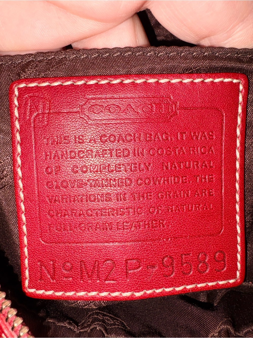 2002 Coach 9589 Red Legacy West Camera Bag Crossbody - Picture 2 of 15
